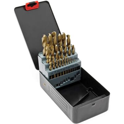 Wiltec Set di Utensili - 25 Punte Spiralate Ø1-13mm - Metallo Tipo di Prodotto Wiltec Set di Utensili - 25 Punte Spiralate Ø1-13mm - Metallo Tipo di Prodotto