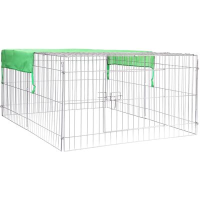 Wiltec Corral para Animales 144x116x58cm con Sombrilla y Cerca Wiltec Corral para Animales 144x116x58cm con Sombrilla y Cerca