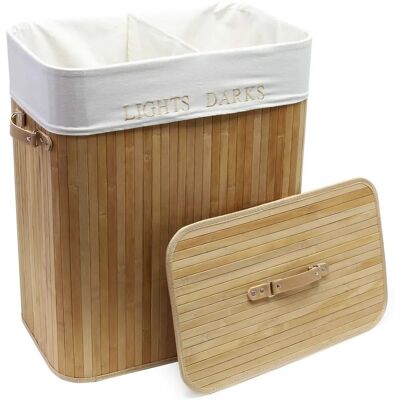 Cesta de lavandería 140L con tapa - Extra grande con 3 forros Cesta de lavandería 140L con tapa - Extra grande con 3 forros