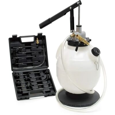Dispositivo di riempimento olio Wiltec - 7L, 15 adattatori, compatibile VW/Audi Dispositivo di riempimento olio Wiltec - 7L, 15 adattatori, compatibile VW/Audi