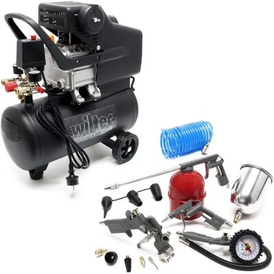Set Compressore d'aria XPOTOOL 24L con 13 utensili Set Compressore d'aria XPOTOOL 24L con 13 utensili