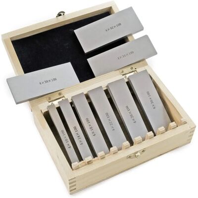 Set di barre parallele XPOTOOL 100mm 18 pezzi 9 coppie per fresatura e misurazione Set di barre parallele XPOTOOL 100mm 18 pezzi 9 coppie per fresatura e misurazione