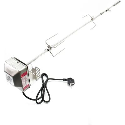 Wiltec Spiedo da Barbecue - 97cm Inox, Motorizzato, 10kg Supportato Wiltec Spiedo da Barbecue - 97cm Inox, Motorizzato, 10kg Supportato