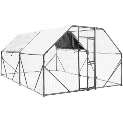 Fudajo - Tiergehege 4x3x2m UV-beständiges Dach Fudajo - Tiergehege 4x3x2m UV-beständiges Dach