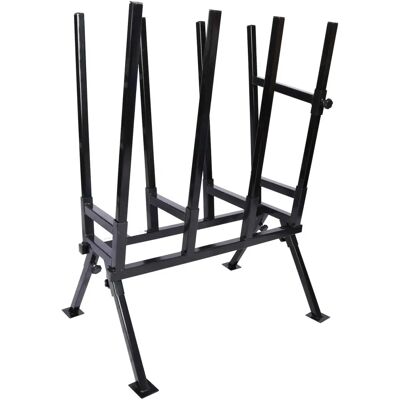 Wiltec Modello - Supporta il legno per il taglio - Cavalletto in acciaio resistente Wiltec Modello - Supporta il legno per il taglio - Cavalletto in acciaio resistente
