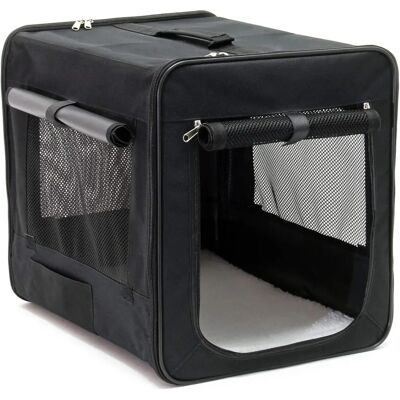 Fudajo Trasportino Pieghevole Nero 42x36x41cm Trasporto Animali Fudajo Trasportino Pieghevole Nero 42x36x41cm Trasporto Animali