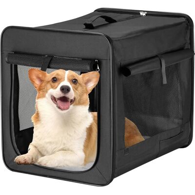Wiltec Trasportino pieghevole XL nero 94x66x74cm per cani e gatti Wiltec Trasportino pieghevole XL nero 94x66x74cm per cani e gatti
