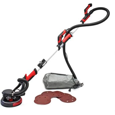 Wiltec 750W Lijadora de Yeso - Alcance Largo, Cabezal 360°, 6 Discos Wiltec 750W Lijadora de Yeso - Alcance Largo, Cabezal 360°, 6 Discos
