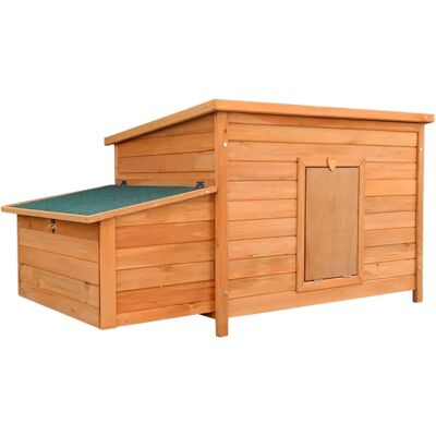 WILTEC Hühnerstall - 136x74x70cm Rotbraun - Hühnerstall WILTEC Hühnerstall - 136x74x70cm Rotbraun - Hühnerstall