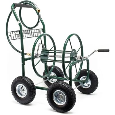 Carrello per tubo da giardino Wiltec - 16 mm (5/8) fino a 76m, pneumatici 25cm, connessione 19mm - Avvolgitubo da giardino Carrello per tubo da giardino Wiltec - 16 mm (5/8) fino a 76m, pneumatici 25cm, connessione 19mm - Avvolgitubo da giardino