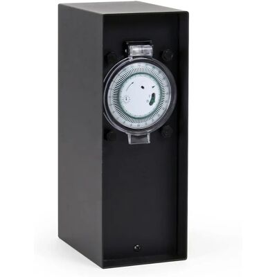 XPOTOOL Prise de jardin en acier inoxydable avec minuterie - IP44 - Publicité XPOTOOL Prise de jardin en acier inoxydable avec minuterie - IP44 - Publicité