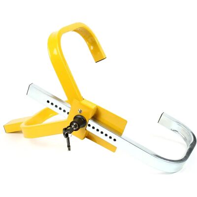 Wiltec XPOtool Verrou de roue - Jaune, 225mm, 13-15" - Verrou de roue / Dispositif antivol - Publicité Wiltec XPOtool Verrou de roue - Jaune, 225mm, 13-15" - Verrou de roue / Dispositif antivol - Publicité