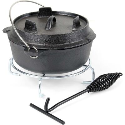 Wiltec - Dutch Oven 2L - Hierro Fundido - Exterior Wiltec - Dutch Oven 2L - Hierro Fundido - Exterior