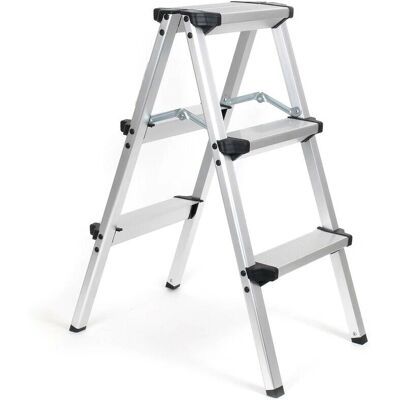 XPOTOOL Klappleiter Aluminium 150kg 2x3 Stufen - Silber XPOTOOL Klappleiter Aluminium 150kg 2x3 Stufen - Silber