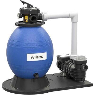 Wiltec Sandfilteranlage für Pools - 550W, 38L, 18000L/h Wiltec Sandfilteranlage für Pools - 550W, 38L, 18000L/h