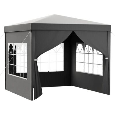 Wiltec Toboli Tenda 3x3 grigia - Copertura per feste Wiltec Toboli Tenda 3x3 grigia - Copertura per feste