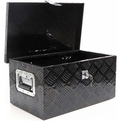 Xpotool Aluminium Werkzeugkiste - Abschließbar, Schwarz, 50,8x30,5x24cm Xpotool Aluminium Werkzeugkiste - Abschließbar, Schwarz, 50,8x30,5x24cm