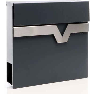 XPOtool V60 Anthrazit Wandbriefkasten mit Zeitungsfach XPOtool V60 Anthrazit Wandbriefkasten mit Zeitungsfach