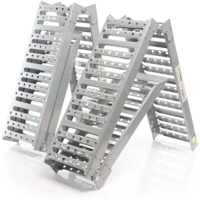 XPOtool 2x Auffahrrampen 340kg Klappbar Stahl Fahrzeug XPOtool 2x Auffahrrampen 340kg Klappbar Stahl Fahrzeug