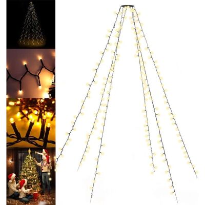 TOBOLI - Weihnachtsbaumlichter 192 LED warmweiß 6x2m - Lichterkette TOBOLI - Weihnachtsbaumlichter 192 LED warmweiß 6x2m - Lichterkette
