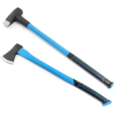 Xpotool - Set aus Axt und Spalthammer - Carbonstahl - 1500g Axt, 3,6kg Hammer - Garten/Forst/Baustelle Xpotool - Set aus Axt und Spalthammer - Carbonstahl - 1500g Axt, 3,6kg Hammer - Garten/Forst/Baustelle
