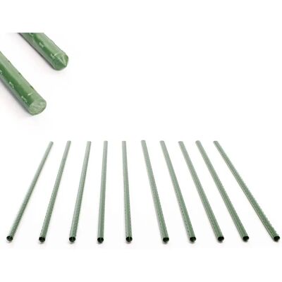 TOBOLI - 10x Supports pour plantes - 90cm Ø11mm Vert - Supports - Publicité TOBOLI - 10x Supports pour plantes - 90cm Ø11mm Vert - Supports - Publicité