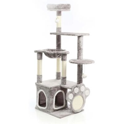 Fudajo Kratzbaum 135cm - Sisal, Versteck, Spielball Fudajo Kratzbaum 135cm - Sisal, Versteck, Spielball