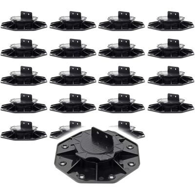 Set di 20 supporti regolabili per terrazza 18-25mm 2700kg Set di 20 supporti regolabili per terrazza 18-25mm 2700kg