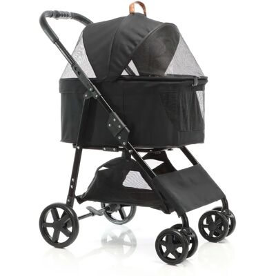 Fudajo Haustierwagen - Faltbarer 2-in-1 für kleine bis mittelgroße Hunde & Katzen Fudajo Haustierwagen - Faltbarer 2-in-1 für kleine bis mittelgroße Hunde & Katzen