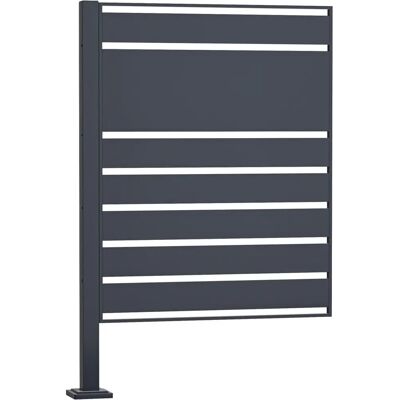 Wiltec - Élément modulaire en acier anthracite pour dissimuler poubelles - Extension - Publicité Wiltec - Élément modulaire en acier anthracite pour dissimuler poubelles - Extension - Publicité
