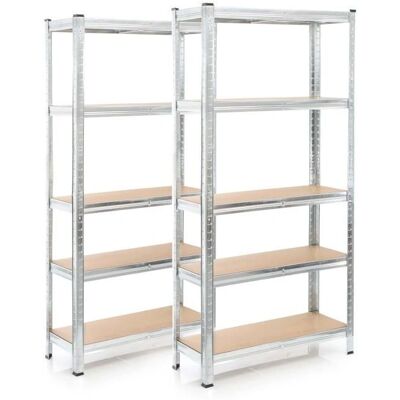 Wiltec Schwerlastregale - 154x75x30cm - 5 Böden Wiltec Schwerlastregale - 154x75x30cm - 5 Böden