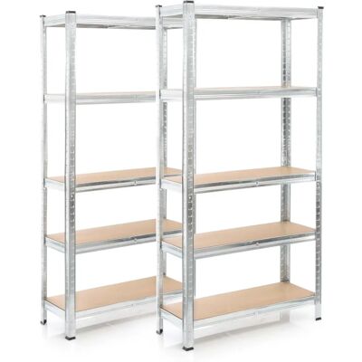 Estanterías resistentes Wiltec - 154x75x30cm - 5 baldas Estanterías resistentes Wiltec - 154x75x30cm - 5 baldas
