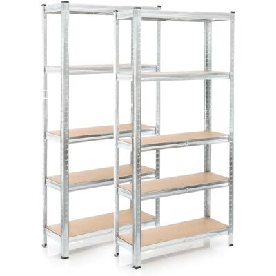 Wiltec Stahlregal - 180x90x30cm - 5 Böden - Schwerlast Wiltec Stahlregal - 180x90x30cm - 5 Böden - Schwerlast