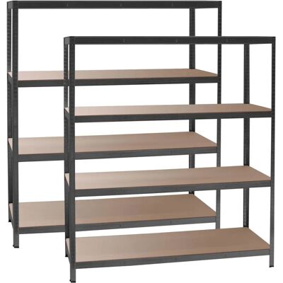 Wiltec Schwerlastregale - 160x60x180cm - 4 Böden - 175kg/Regal Wiltec Schwerlastregale - 160x60x180cm - 4 Böden - 175kg/Regal