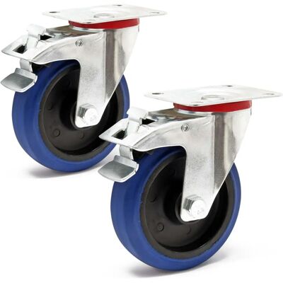 WILTEC Transportrollen-Set - 125mm, 200kg, Verstellbar WILTEC Transportrollen-Set - 125mm, 200kg, Verstellbar