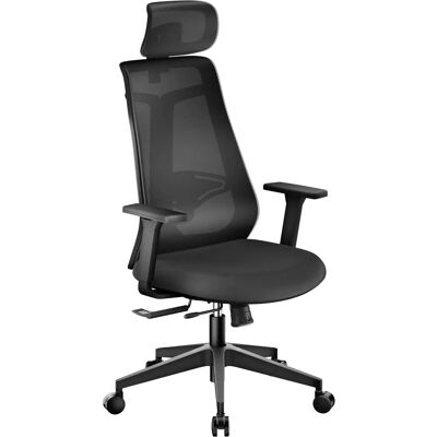 Silla de oficina ergonómica Wiltec - Soporte lumbar ajustable Silla de oficina ergonómica Wiltec - Soporte lumbar ajustable