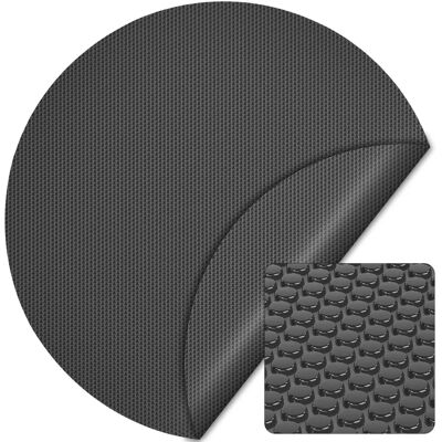 Wiltec Rund Poolabdeckung mit Luftpolsterfolie 3,6m Schwarz - Poolabdeckung Wiltec Rund Poolabdeckung mit Luftpolsterfolie 3,6m Schwarz - Poolabdeckung