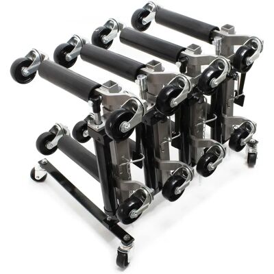 Conjunto de maniobra hidráulico Wiltec con estante de almacenamiento Conjunto de maniobra hidráulico Wiltec con estante de almacenamiento