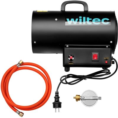Wiltec Gasheizgebläse 15kW - Negro - Calefactor a gas Wiltec Gasheizgebläse 15kW - Negro - Calefactor a gas