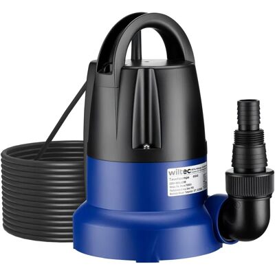 Wiltec Pompe immergée 400W - Eau usée 7m max - Publicité Wiltec Pompe immergée 400W - Eau usée 7m max - Publicité