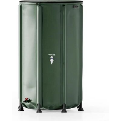 Wiltec Barril de lluvia 500L Plegable de PVC - Recolección de agua Wiltec Barril de lluvia 500L Plegable de PVC - Recolección de agua