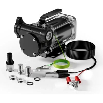 Wiltec Tragbare Kraftstoffpumpe - 12V, 180W, 57 l/min, Diesel/Benzin Wiltec Tragbare Kraftstoffpumpe - 12V, 180W, 57 l/min, Diesel/Benzin
