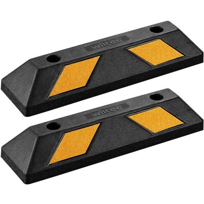 Wiltec - Radstopper 55x15x10cm - Satz aus zwei Wiltec - Radstopper 55x15x10cm - Satz aus zwei