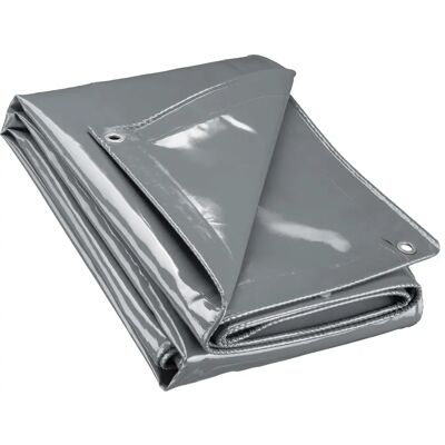 Wiltec Lona impermeable gris 3x6 m - Gris - Tarpaulin Wiltec Lona impermeable gris 3x6 m - Gris - Tarpaulin