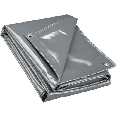 Wiltec Grau Wasserfeste Plane 5x9m UV-resistent, verstärkte Kanten Wiltec Grau Wasserfeste Plane 5x9m UV-resistent, verstärkte Kanten