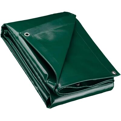 WILTEC - Lona impermeable verde 4x7m - PVC-beschichteter Polyester - Tarpaulin WILTEC - Lona impermeable verde 4x7m - PVC-beschichteter Polyester - Tarpaulin