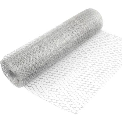 Wiltec Verzinktes Stahlgitter - 13mm Hexagonzaun 0,5x25m Wiltec Verzinktes Stahlgitter - 13mm Hexagonzaun 0,5x25m