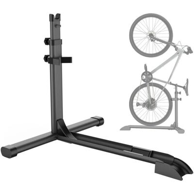 Wiltec - Bike Floor Stand - 68.8x56x49.3-81.1 cm - Black - Bike Stand Wiltec - Bike Floor Stand - 68.8x56x49.3-81.1 cm - Black - Bike Stand