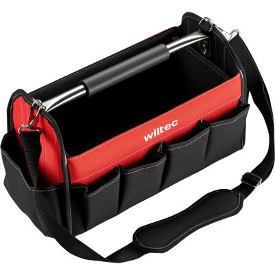 Wiltec - faltbare Werkzeugtasche - 41x19x25,5 cm - 14 Fächer Wiltec - faltbare Werkzeugtasche - 41x19x25,5 cm - 14 Fächer