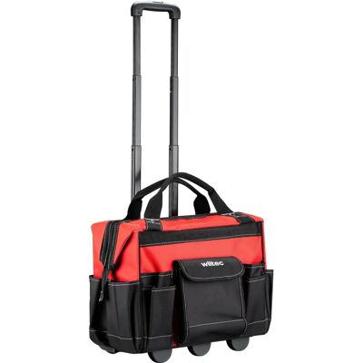 Wiltec Modell 46x25x43cm Werkzeugtrolley mit 19 Fächern - Werkzeugkoffer Wiltec Modell 46x25x43cm Werkzeugtrolley mit 19 Fächern - Werkzeugkoffer